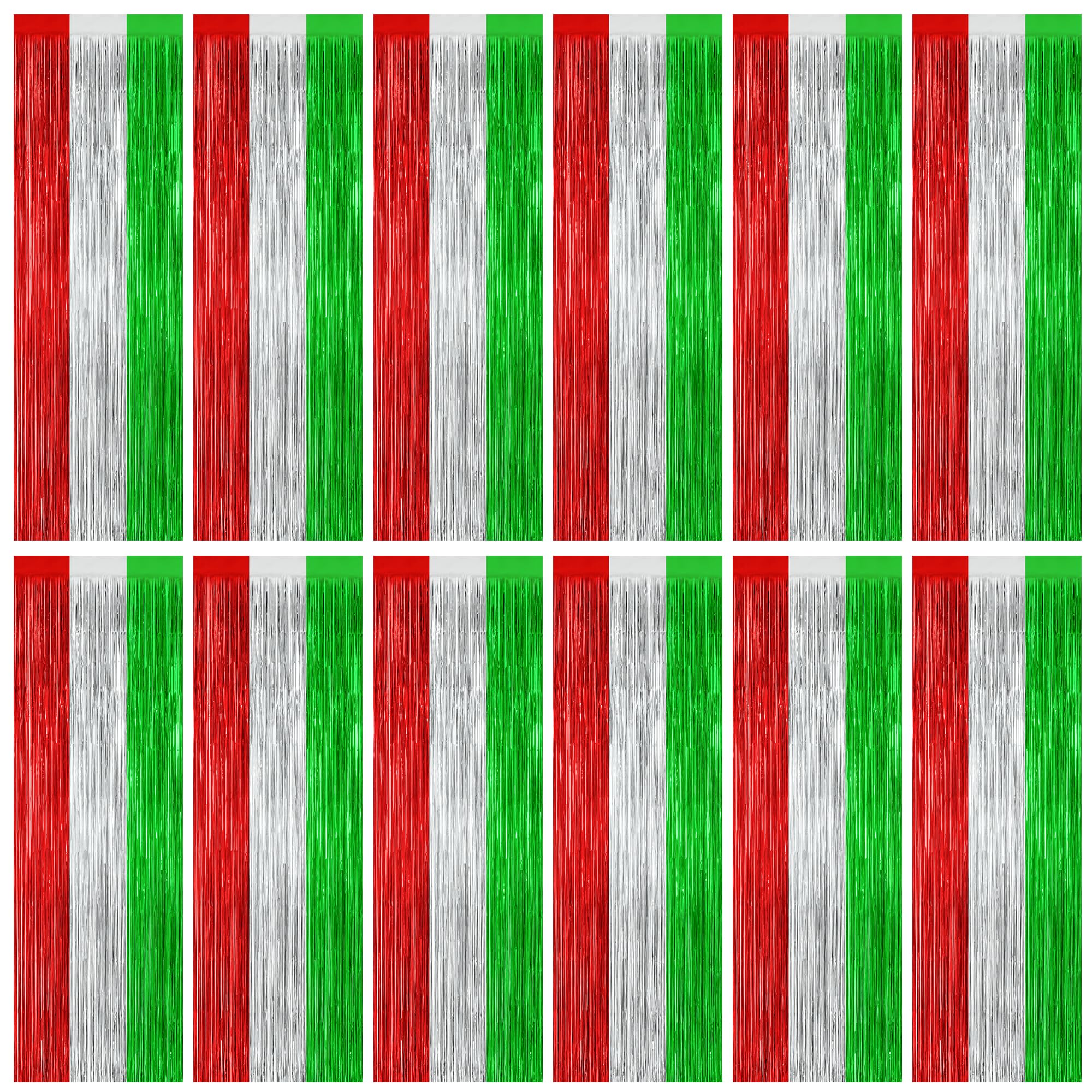 2 Pack Halloween Backdrop, 3.28 FT x 7.05 FT Foil Fringe Curtains, Orange Purple Black Party Streamer Tinsel Backdrop Curtains, Halloween Decorations Door Decor Photo Props Party Supplies